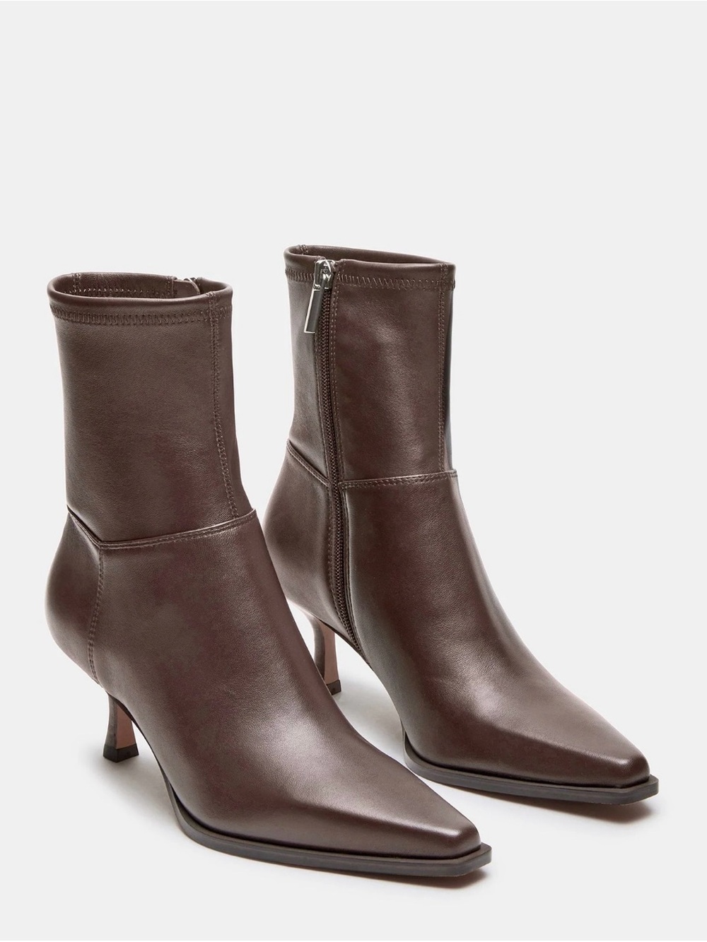 Steve Madden Stasia Pointed-Toe Mid-Heel Ankle Boots